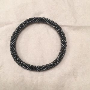 Black beaded bracelet